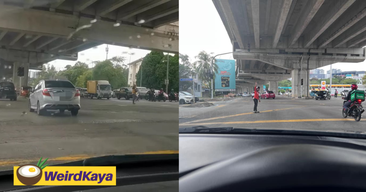 [video] delivery riders praised for directing traffic after traffic lights malfunction due to blackout | weirdkaya