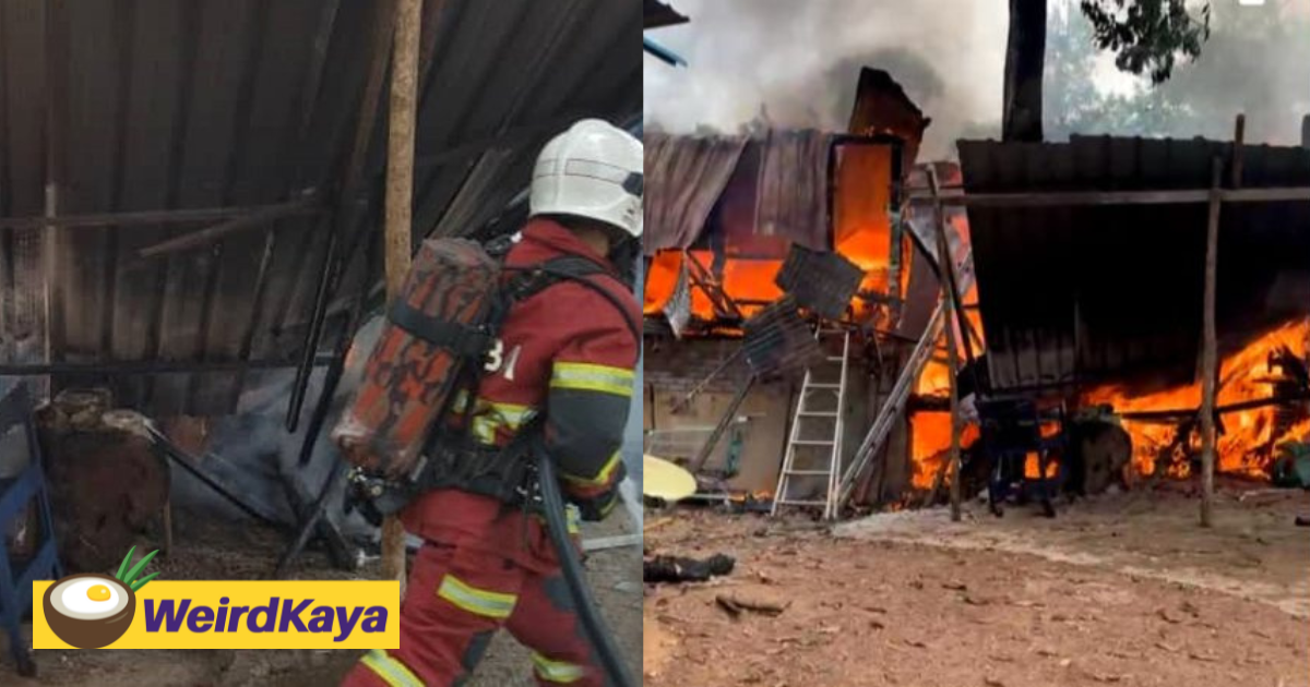 Kedah man sets house on fire while searching for his wife | weirdkaya