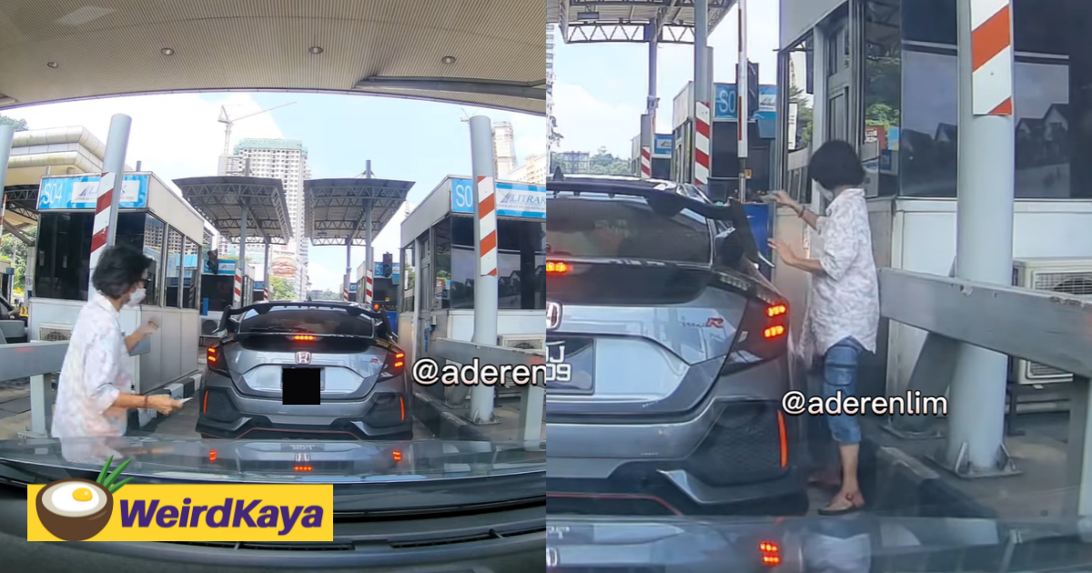 [video] kindhearted lady pays toll fare for honda driver who got stuck | weirdkaya