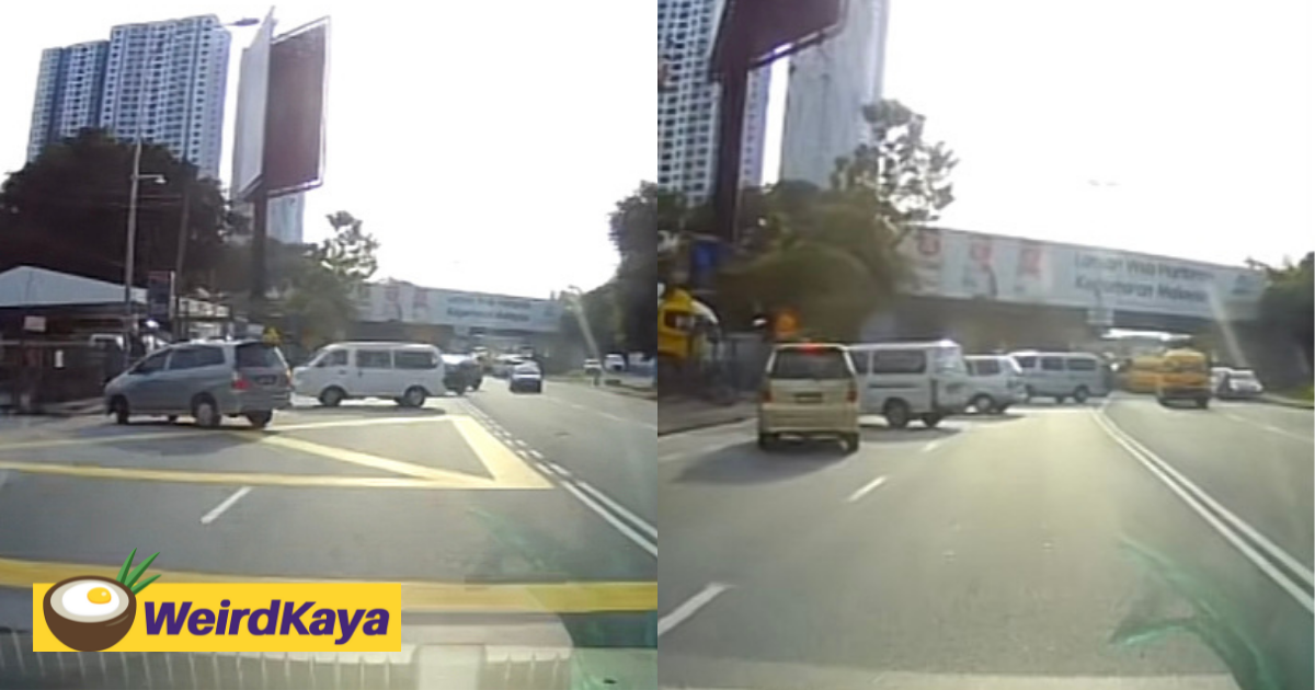 [video] 8 cars perform illegal u-turn together simultaneously along kl road, leaves netizens in awe | weirdkaya