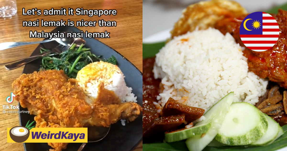 Angmoh Stirs Online War By Claiming SG's Nasi Lemak Is Better Than Malaysia's