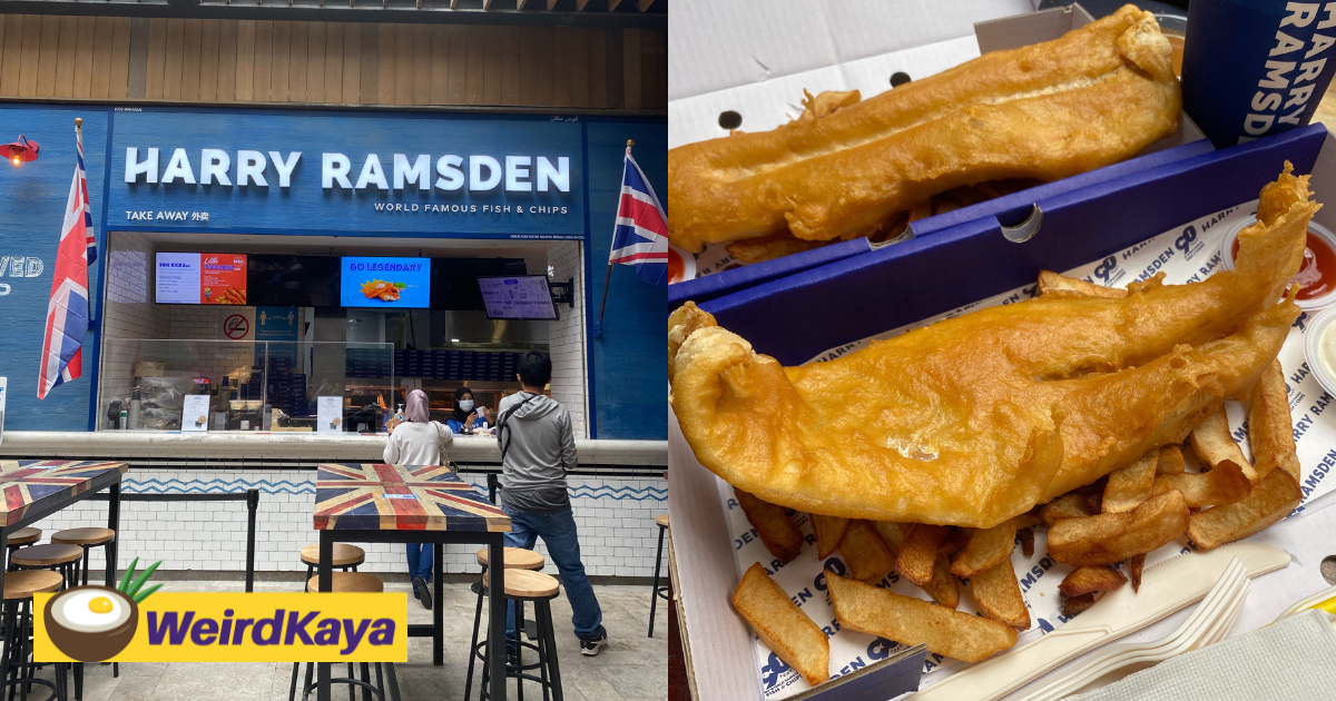 Tucking into good ol' fish & chips at harry ramsden genting highlands for rm35 per pax | weirdkaya