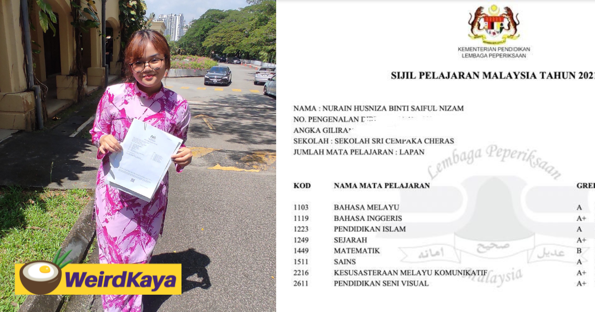 Activist ain husniza proves her haters wrong by scoring 7as for spm | weirdkaya