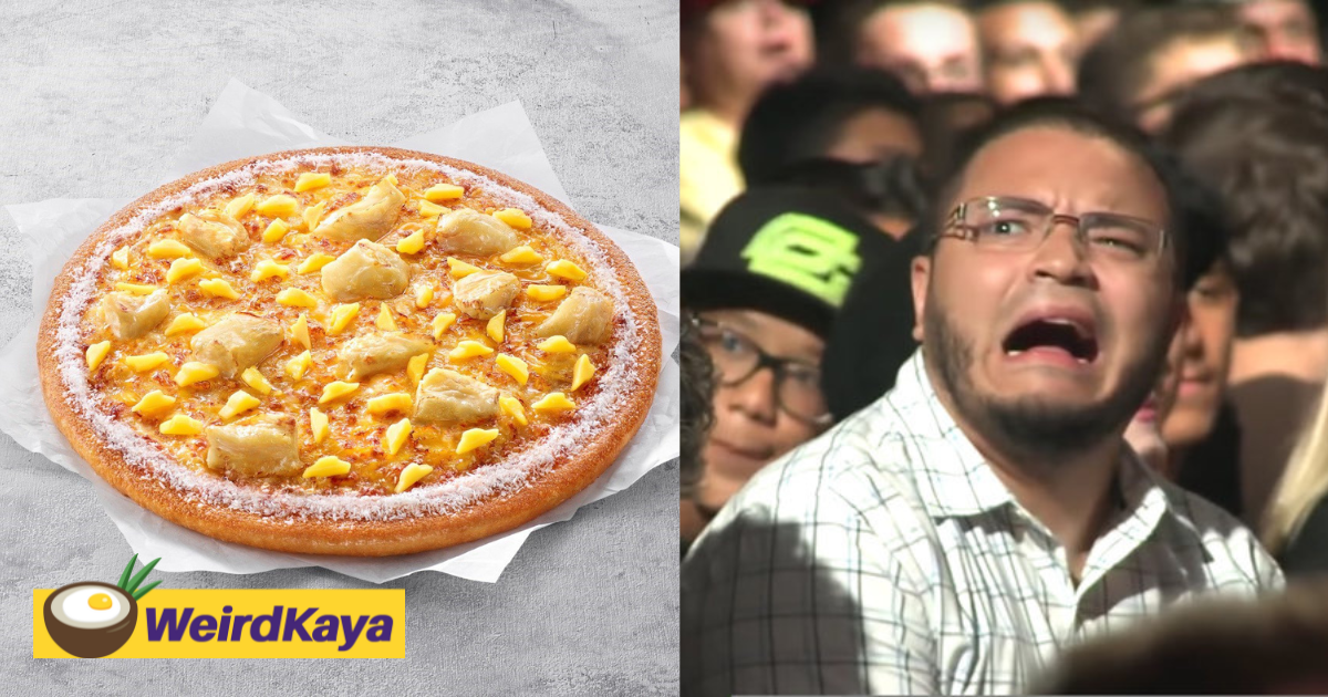 Pizza hut taiwan now serves durian pizza with pineapples and mangoes & we don't know what to feel about it | weirdkaya