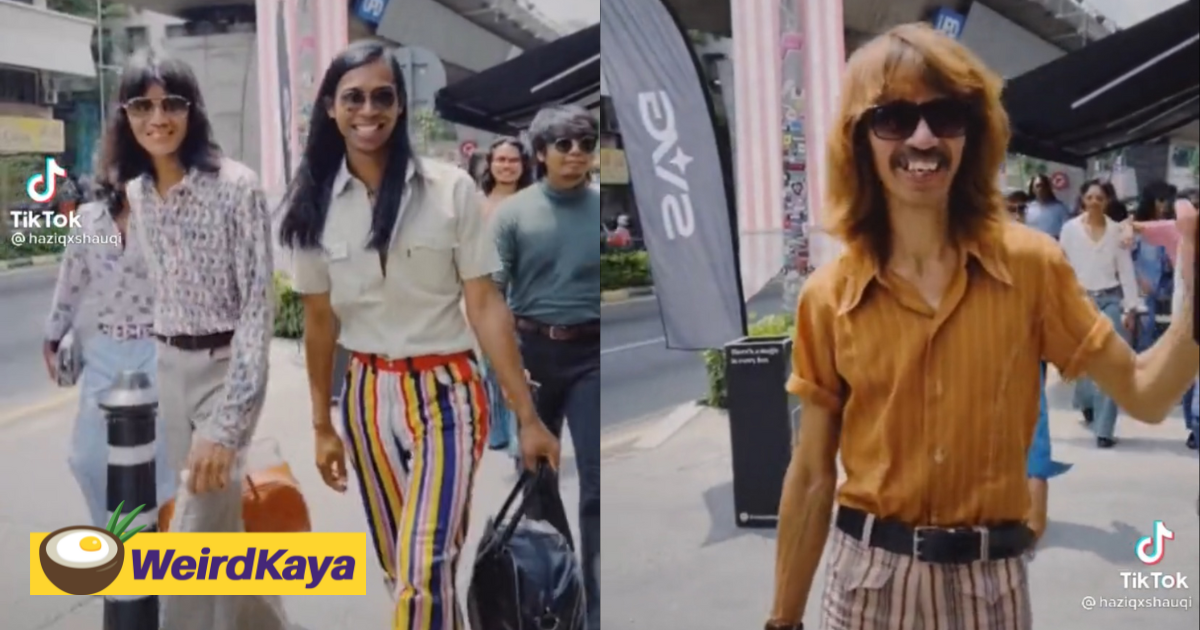 [video] m'sians strut along kl in vintage 70s attire & we can't help but to put some disco music on | weirdkaya