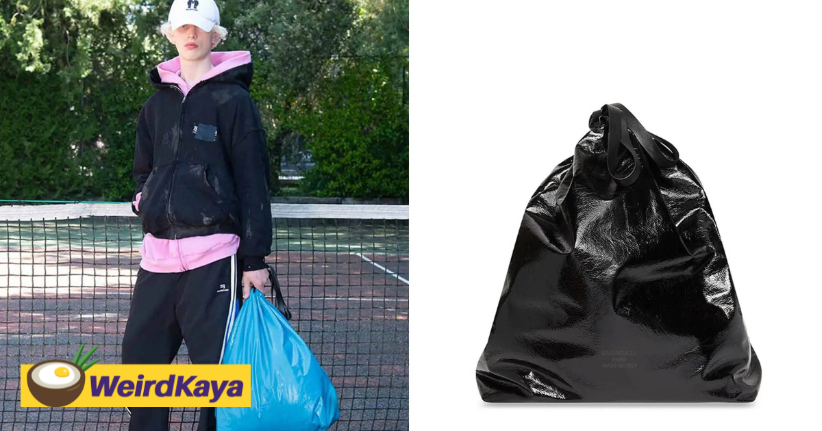 Balenciaga's selling an rm8k trash bag that looks like... Trash | weirdkaya