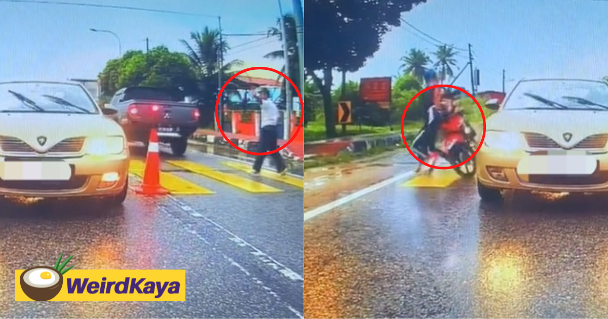 [video] motorcycle rams into 11yo student, leaving him severely injured | weirdkaya