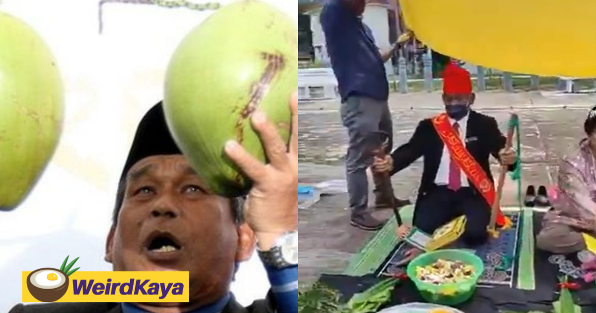 [video] remember raja bomoh? This time he's back with a ritual to prevent floods in teluk intan | weirdkaya