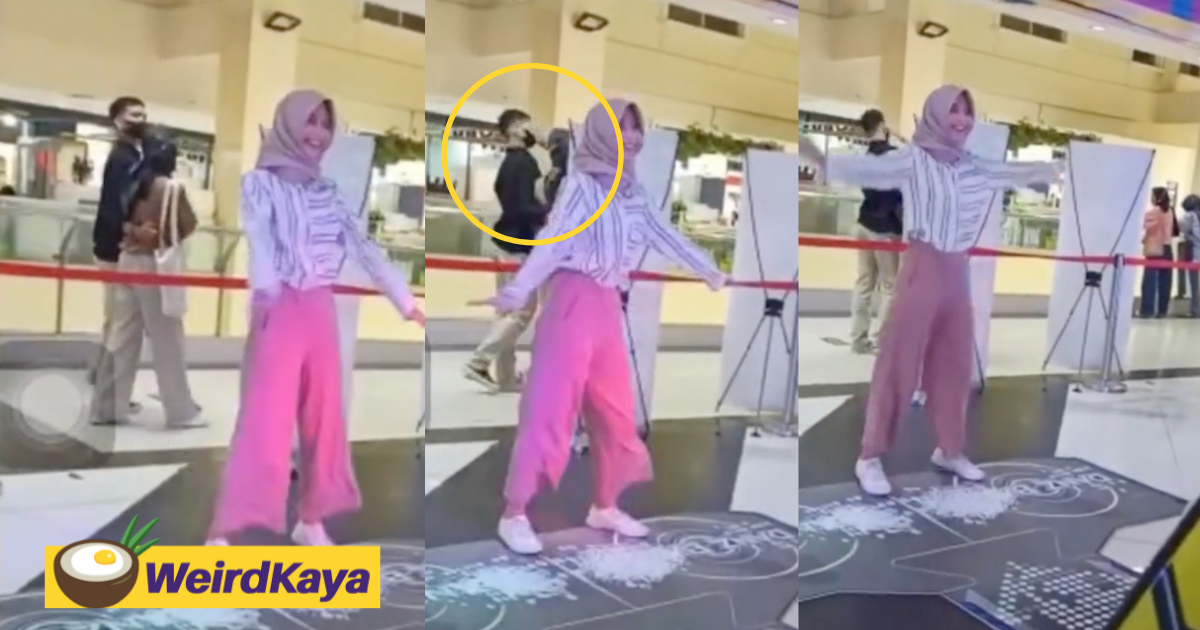 Man gets slapped by gf for looking at another girl for a mere second at shopping mall | weirdkaya