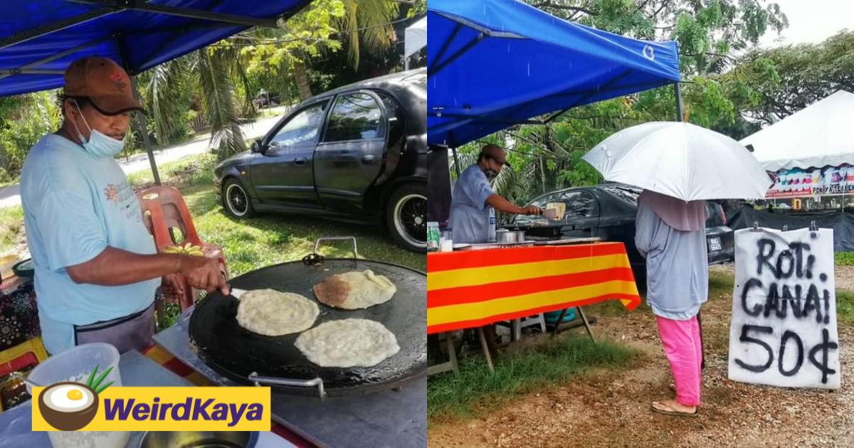 Man sells roti canai for only rm0. 50 in honor of his deceased son despite soaring prices | weirdkaya