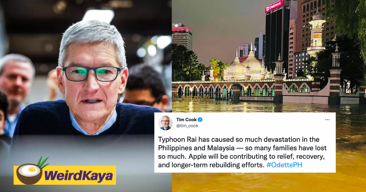 M'sians advise apple ceo not to donate to the gov't after announcement to aid in flood relief | weirdkaya