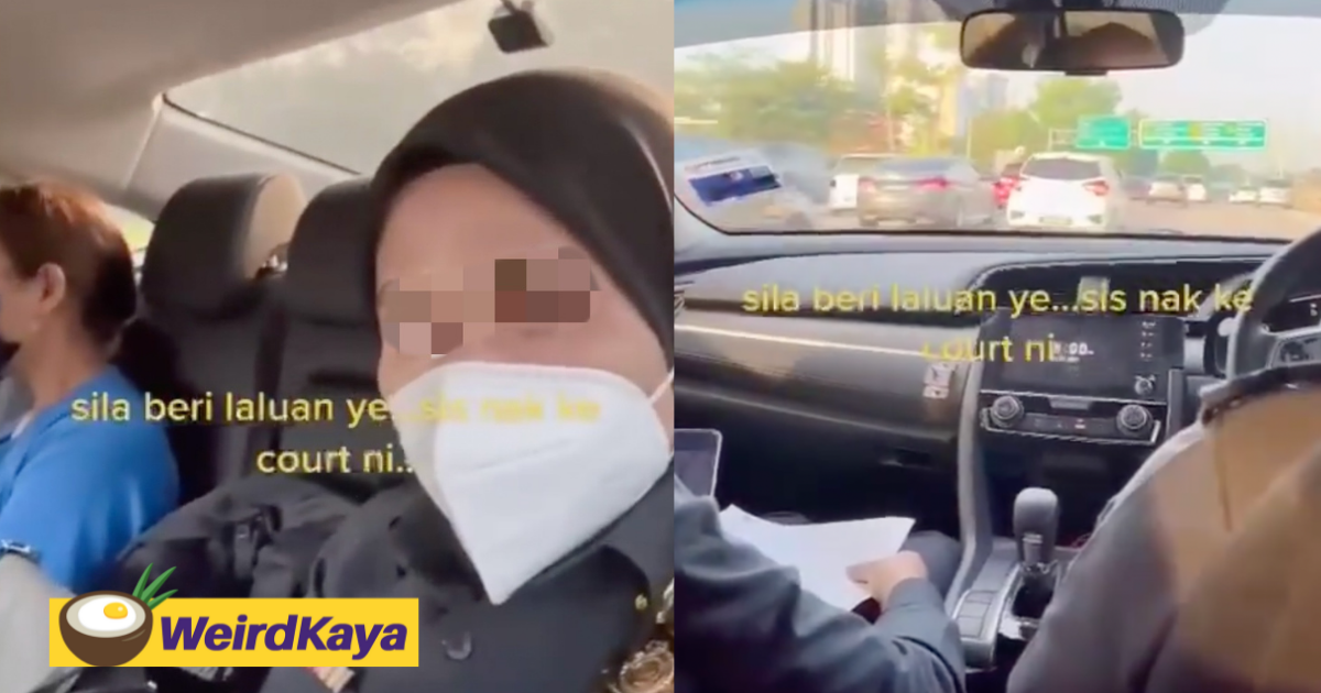 Honk! Comin' thru! Gov't officer films tiktok video while transporting suspect to court, angering many | weirdkaya
