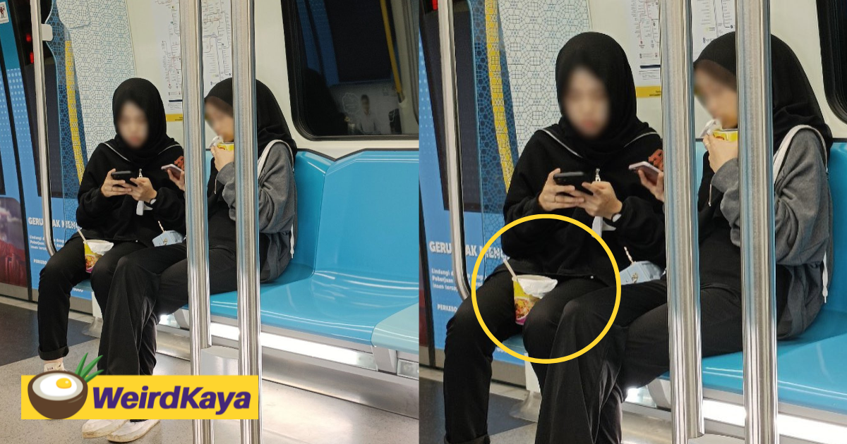 Rapidkl chides two m'sians who were caught eating hot maggie cup on mrt | weirdkaya