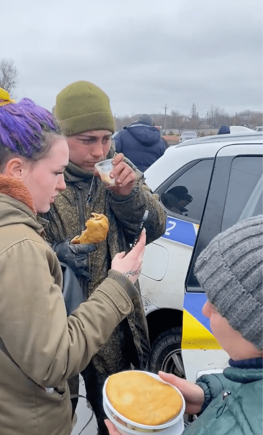 Russian Soldier Who Surrendered Moved To Tears After Ukrainians Feed ...