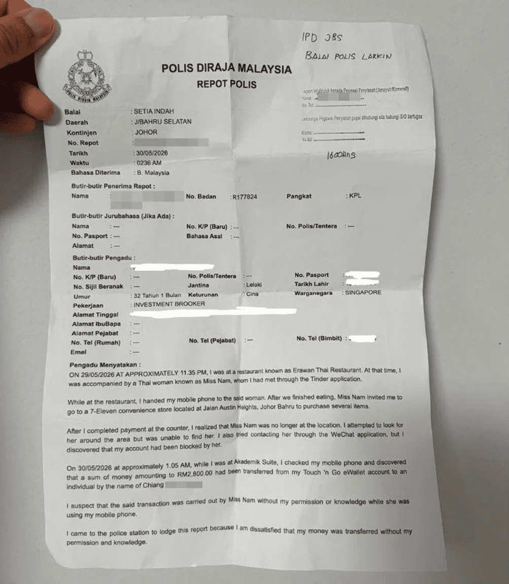 SG man cheated by date (2)
