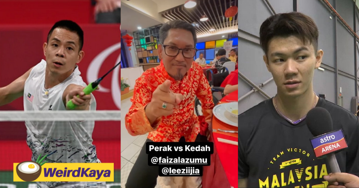 Sports minister challenges lee zii jia to a badminton match against paralympian cheah liek hou during cny | weirdkaya