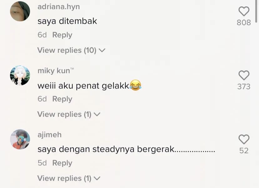 Squid game TikTok comment section (2)