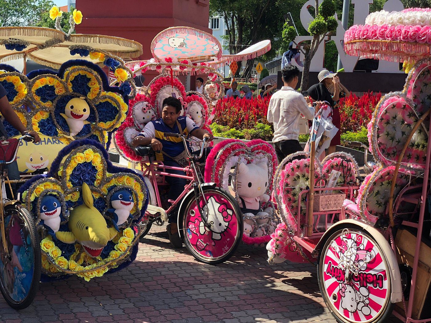 Trishaws in Melaka