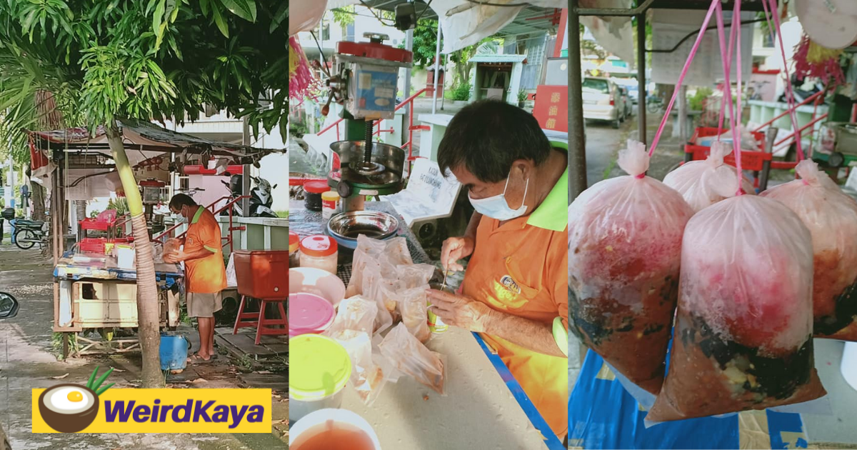 Netizen urges penangites to support uncle who struggles to make rm20 a day by selling ais kacang | weirdkaya