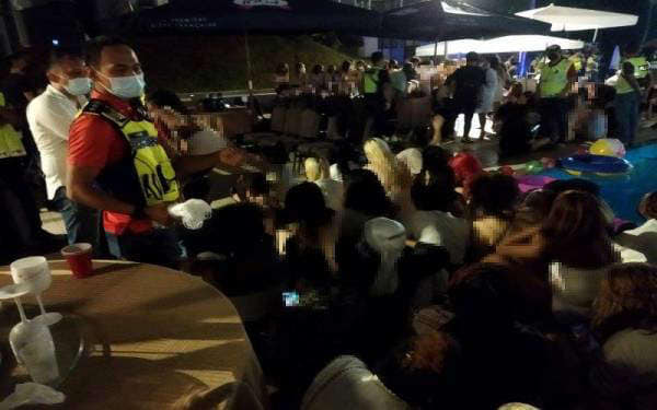 303 guests arrested at wild private pool party and given compounds of more than rm1. 5mil | weirdkaya