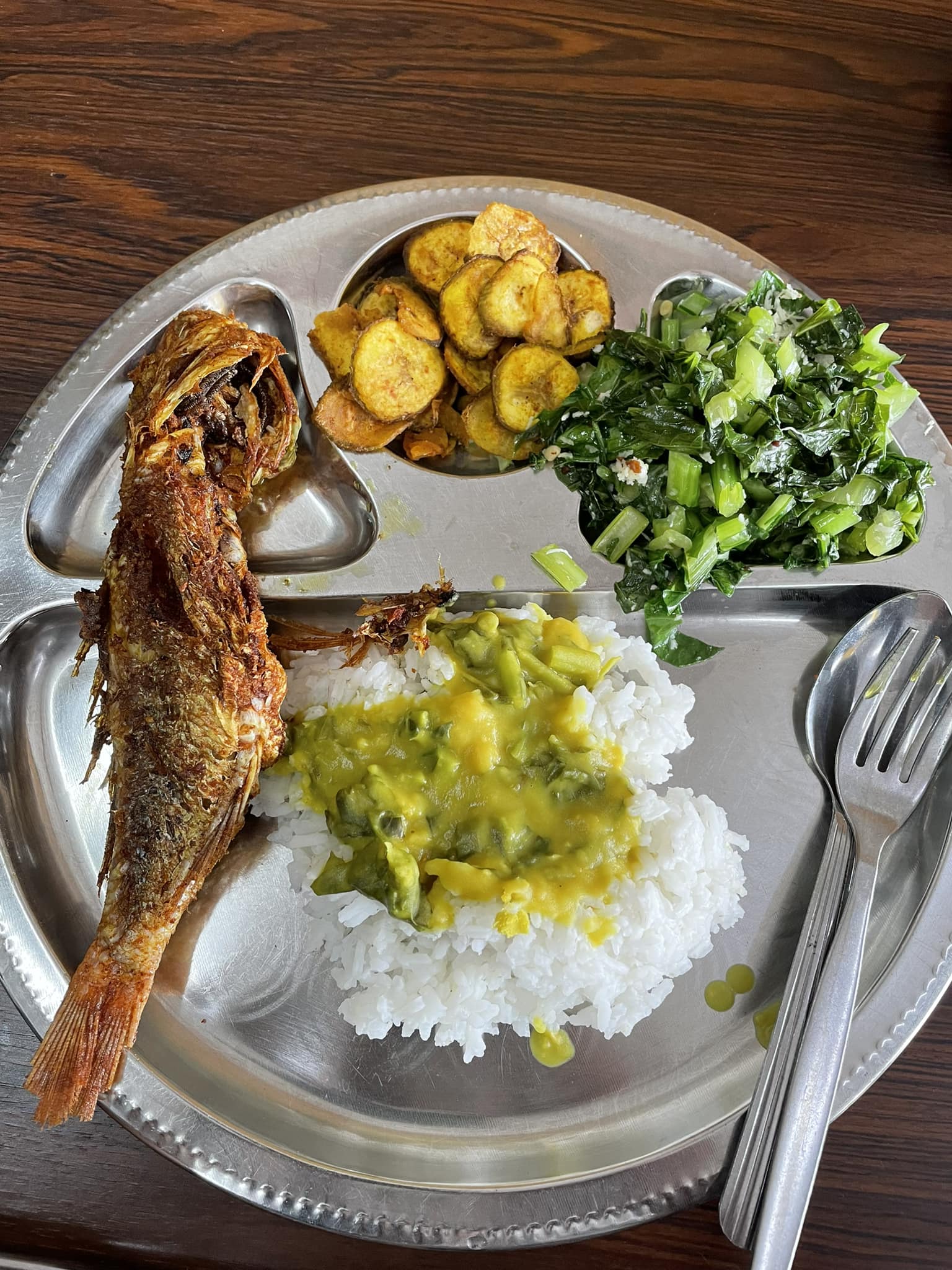 a plate of meal