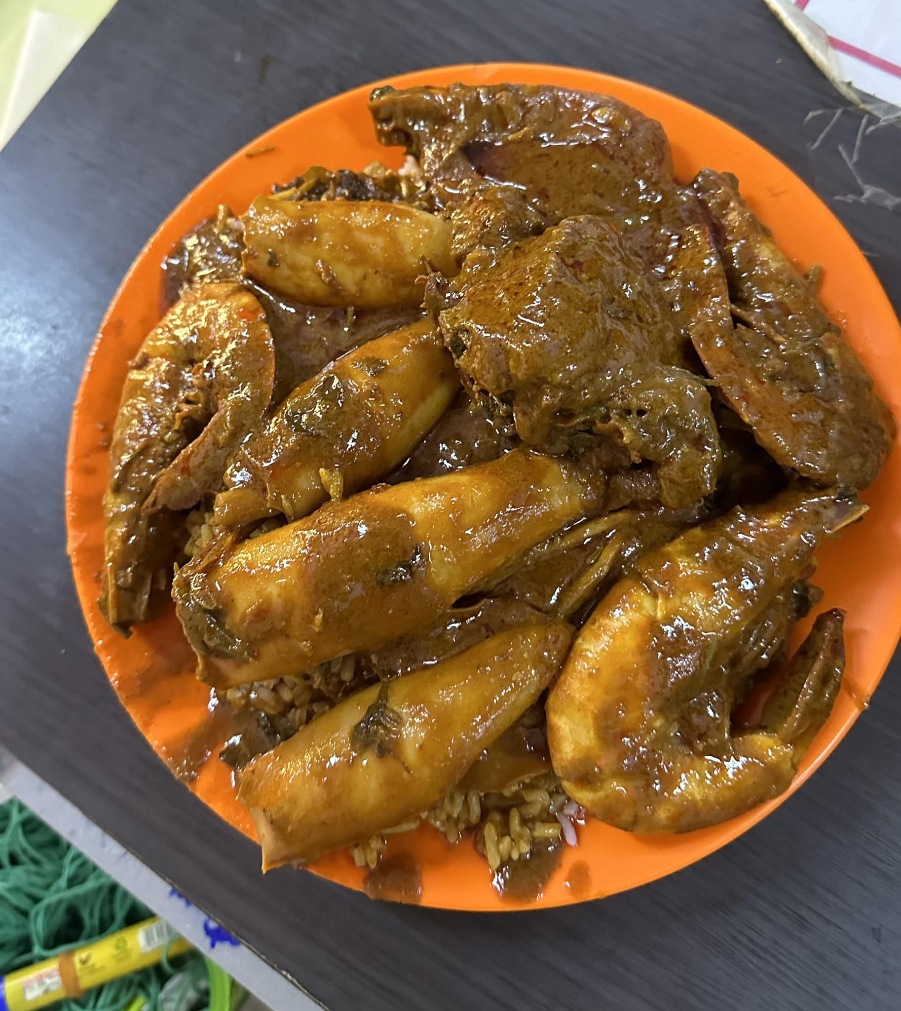 A plate of Nasi Kandar dish that cost RM69