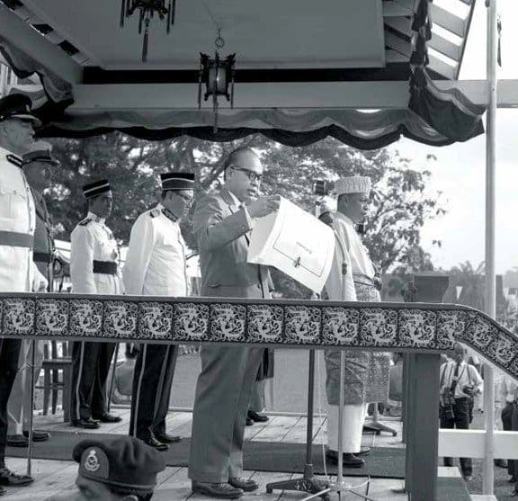 Sarawak during the formation of Malaysia on September 16, 1963.
