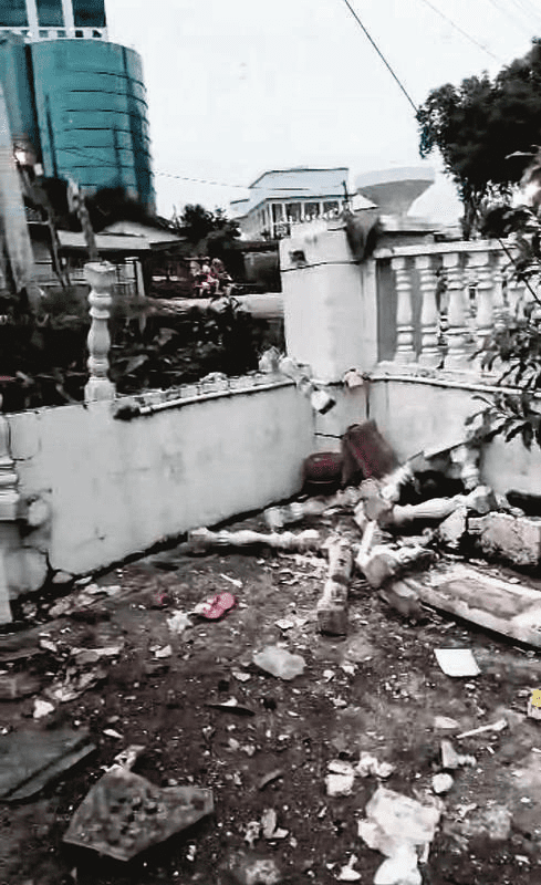 Aftermath of Audi accident in JB