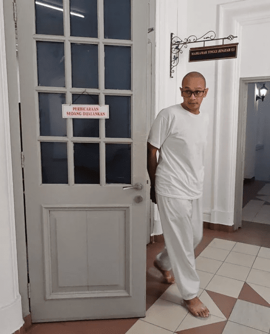 Ahmad Asraf appearing at JB High Court