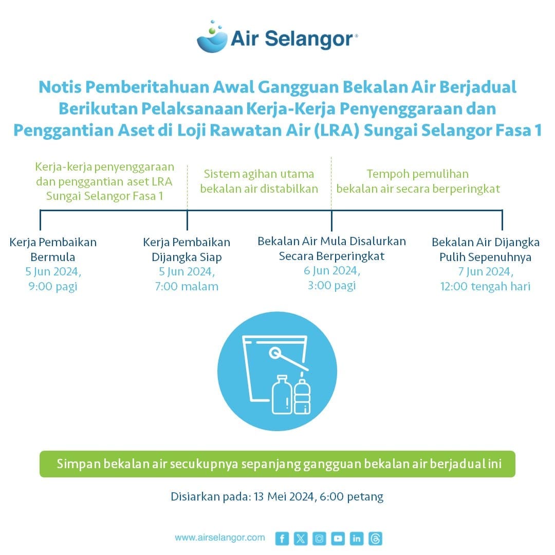 Air Selangor announcement