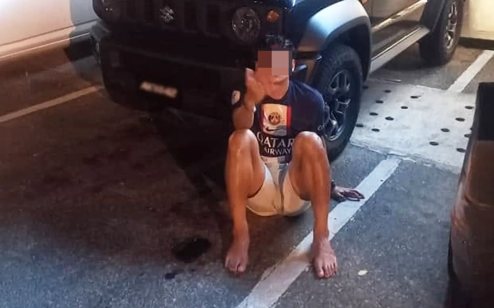 Akhyar Rashid after a robbery attack
