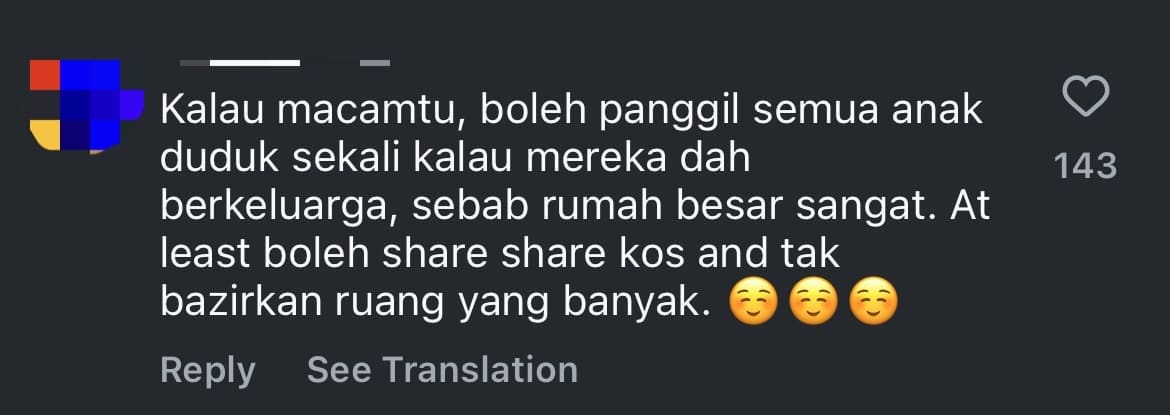 Aliff Shukri house netizen comment 2