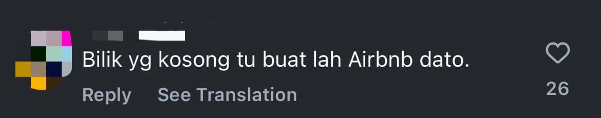 Aliff Shukri house netizen comment 3