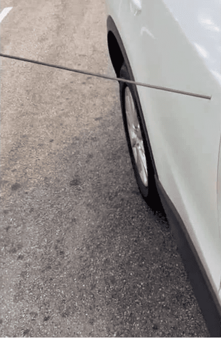 Arrow pierces car door in Penang