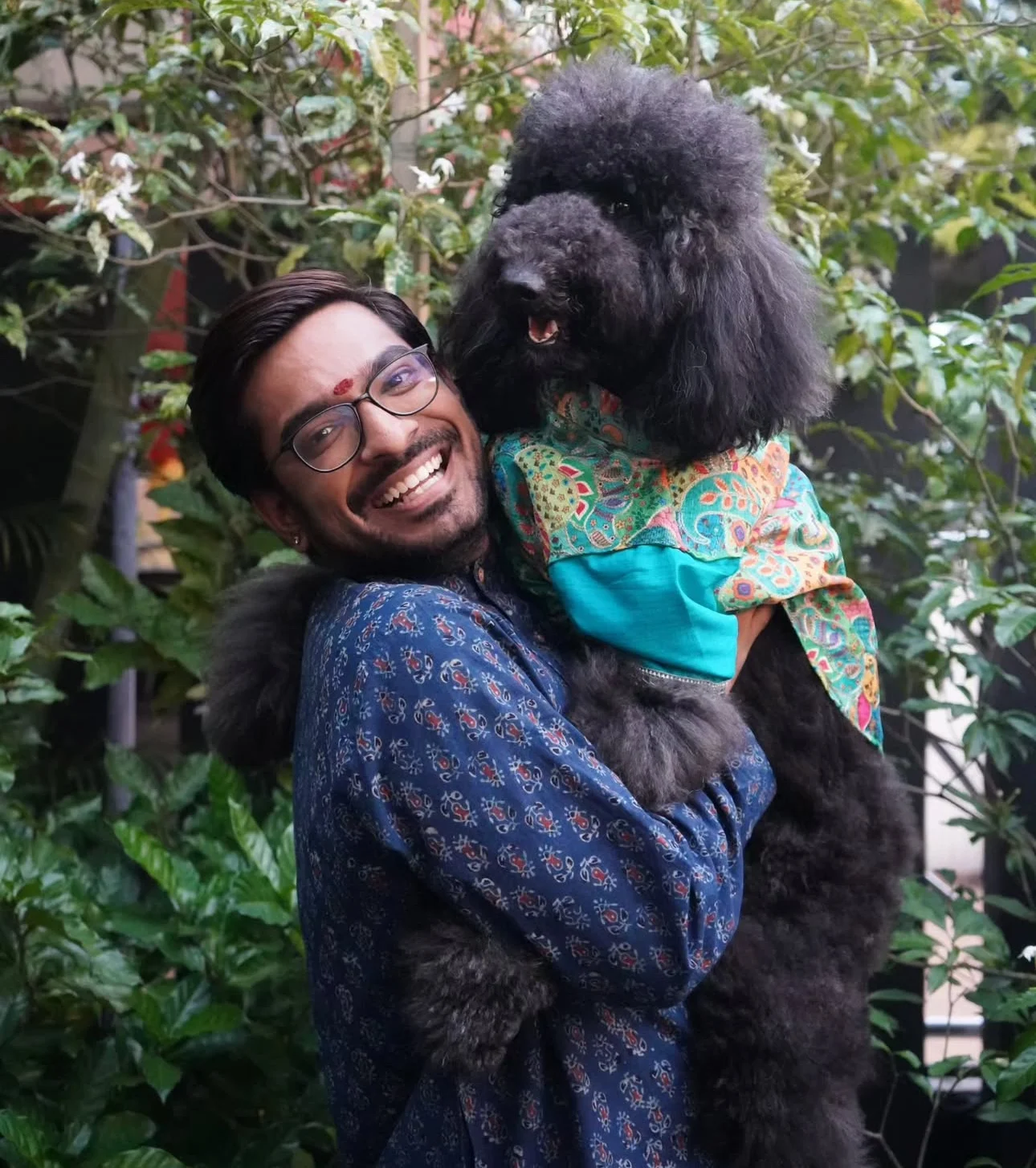 Arwind with his dog