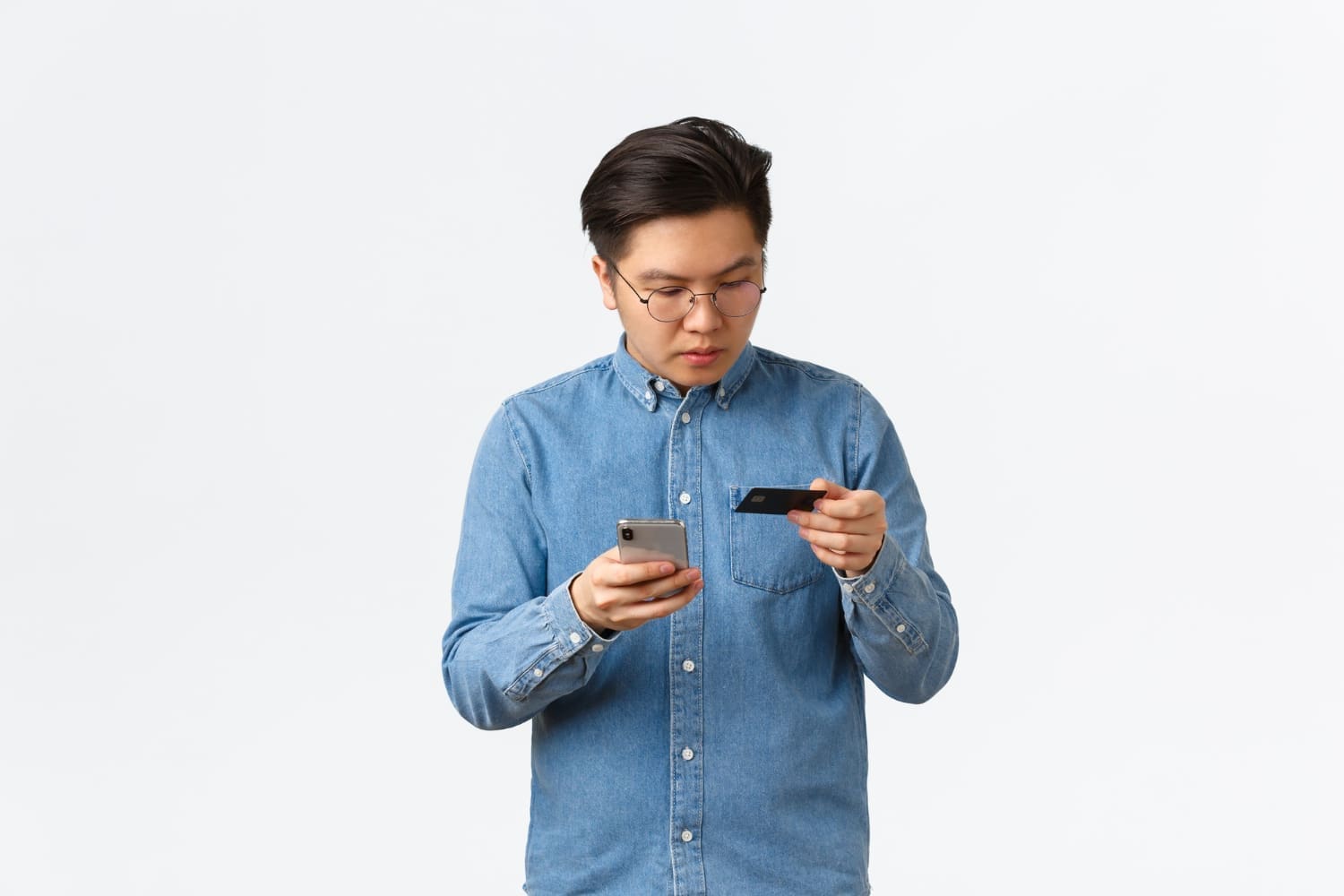 Asian man no money