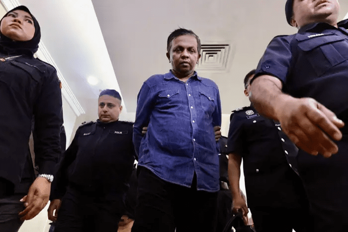 B Sathiskumar appears in court