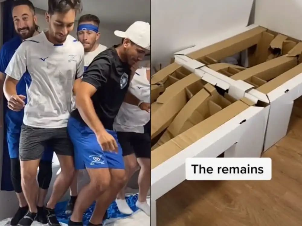 Anti-sex beds at the Tokyo Olympics.