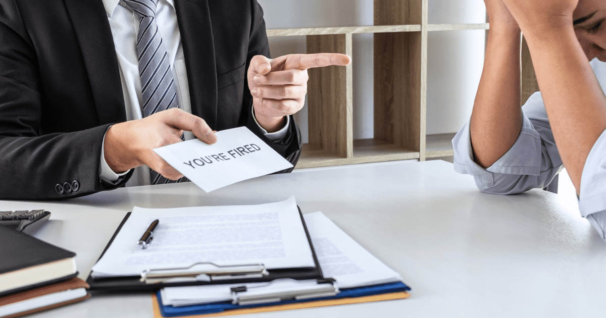 boss firing an employee
