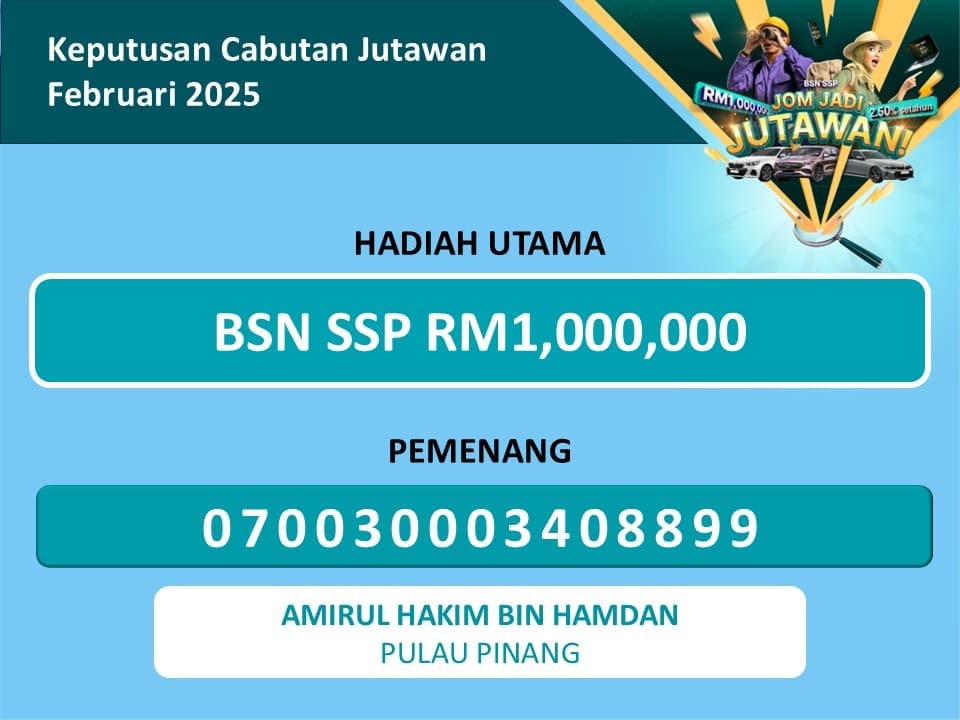 BSN RM1mil Winner