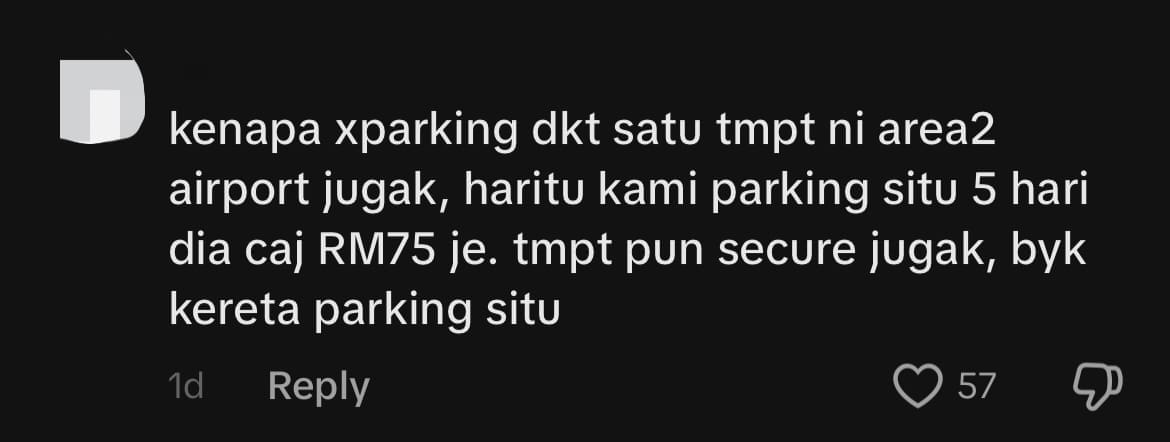 M'sian Woman Hit With Over RM2K Bill For 2-Week Parking At KLIA comment 3