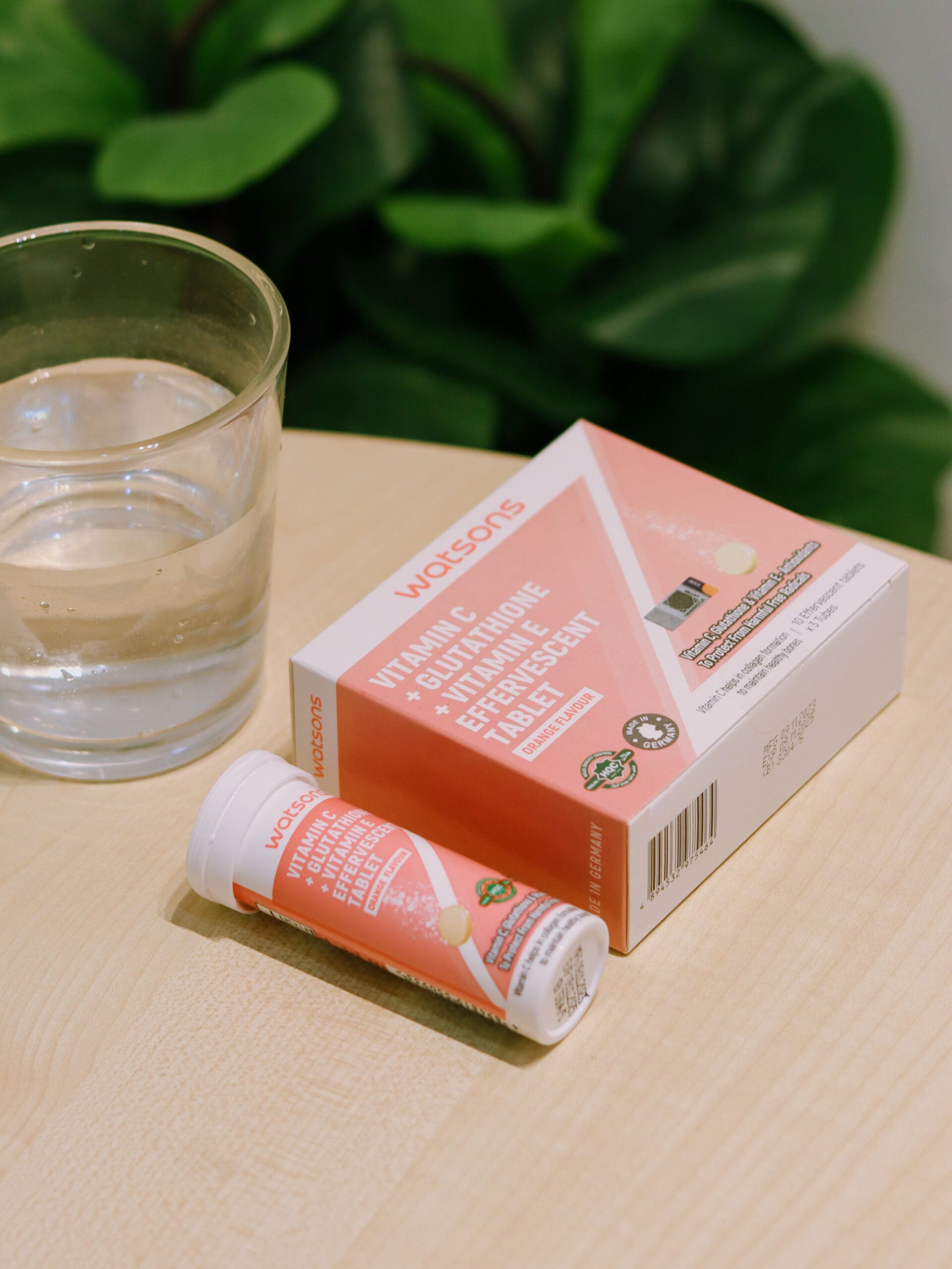 Vitamin C + Vitamin E + Glutathione Effervescent Tablet
