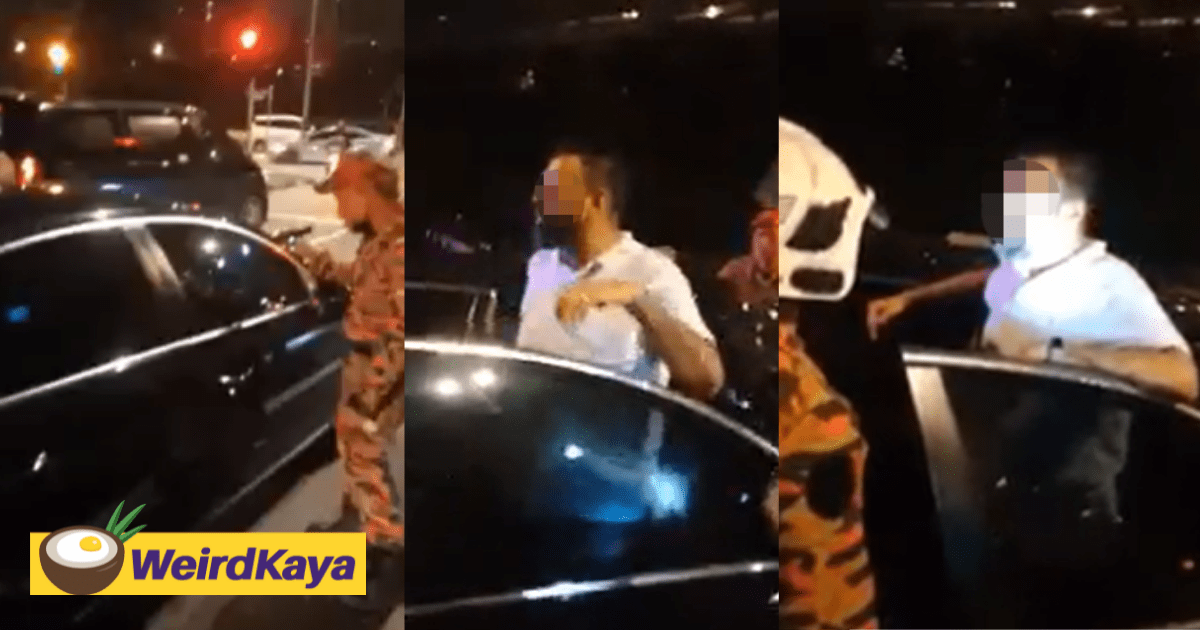 [VIDEO] Suspected drunk driver falls asleep inside car for 3 hours, swears at Bomba for waking him up