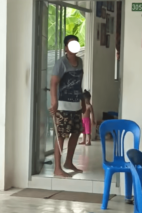 Caretaker with a stick