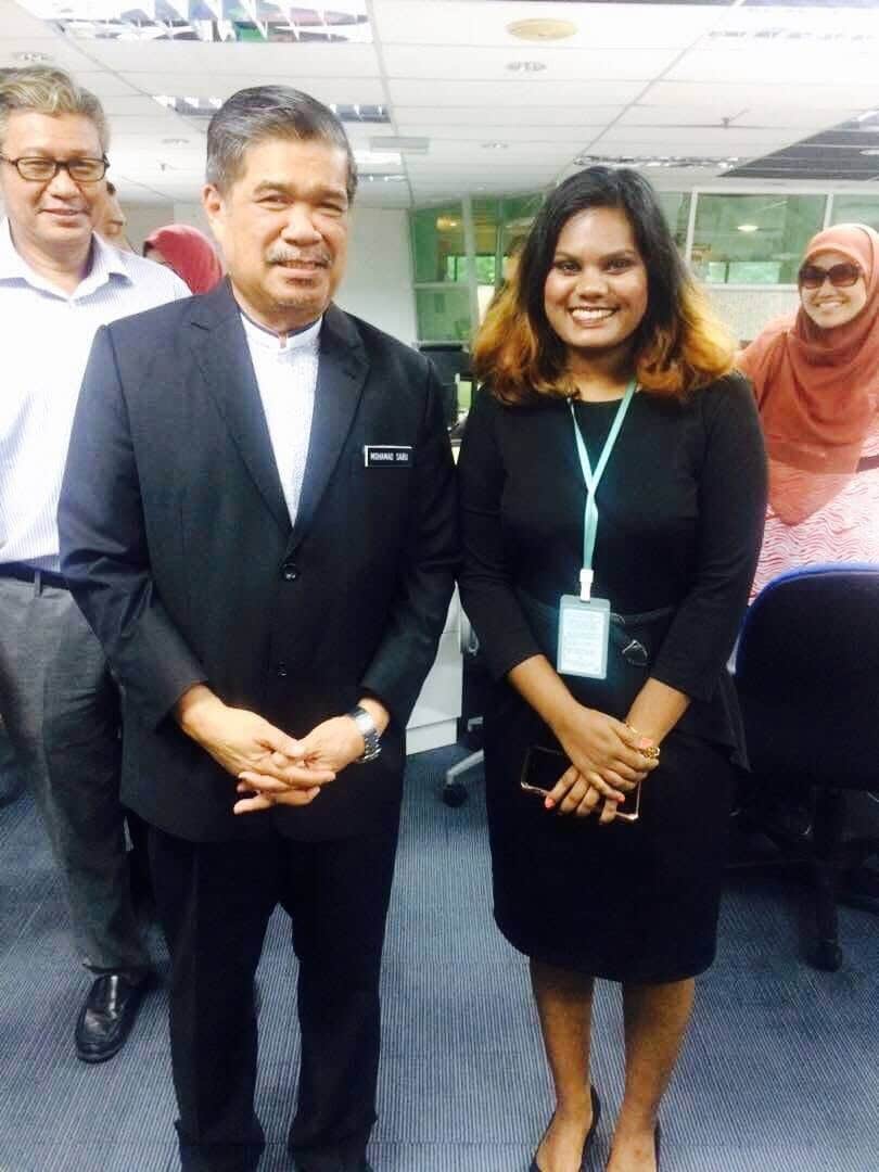 cecelia with malaysian politician
