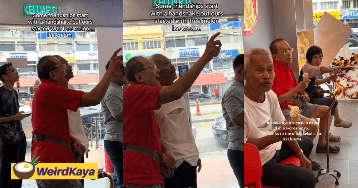 Chinese Uncle Teaches Malay Uncle On Spot To Sing Mixue Jingle To Win Free Ice Cream