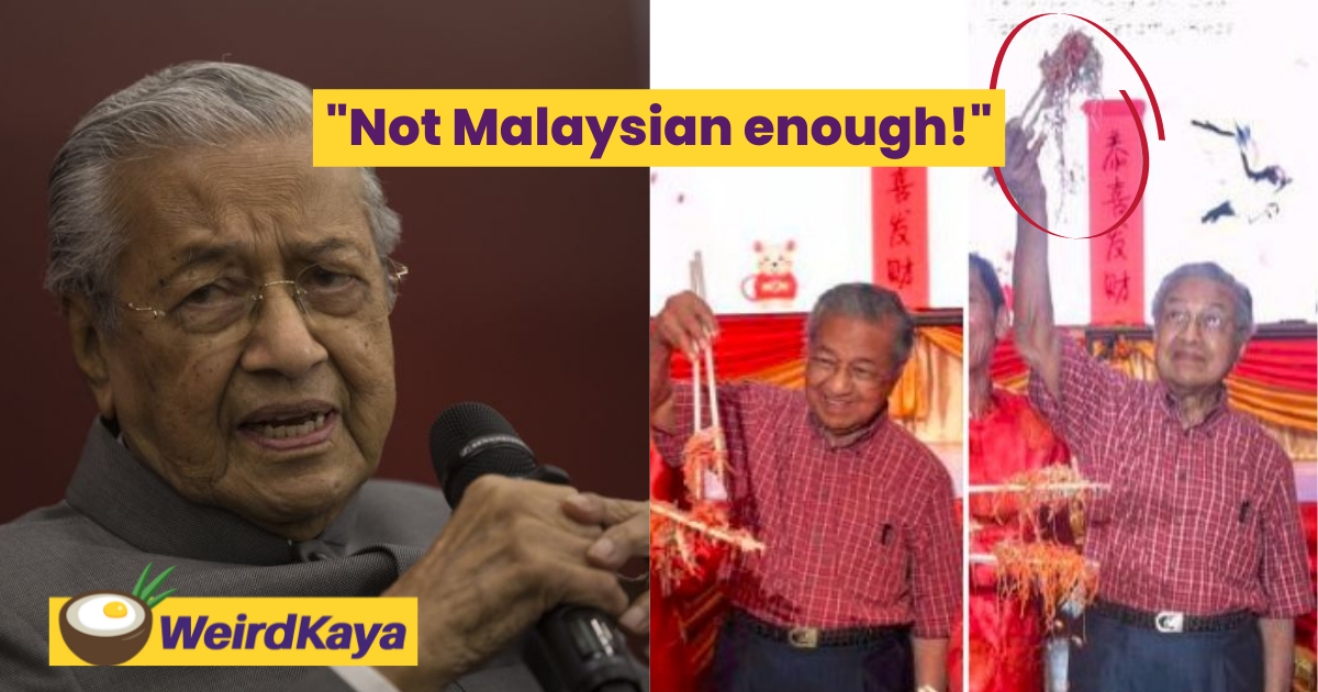 Tun m: chinese using chopsticks the reason why there's no malaysian identity yet | weirdkaya