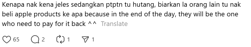 Comment on being jealous towards B40 (1)