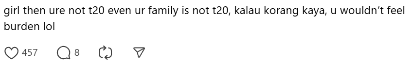 Comment on being jealous towards B40 (3)