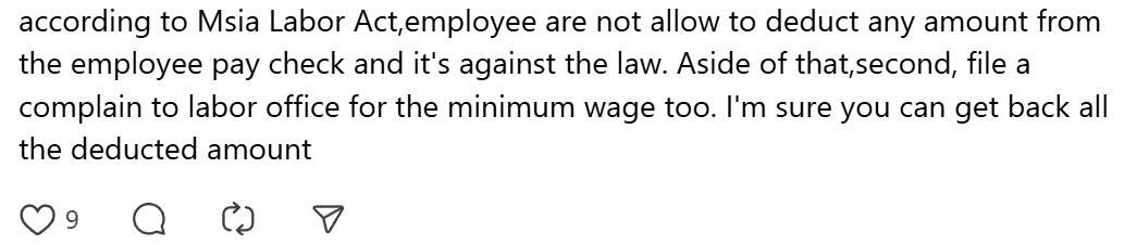 comment on deduct money over late (3)